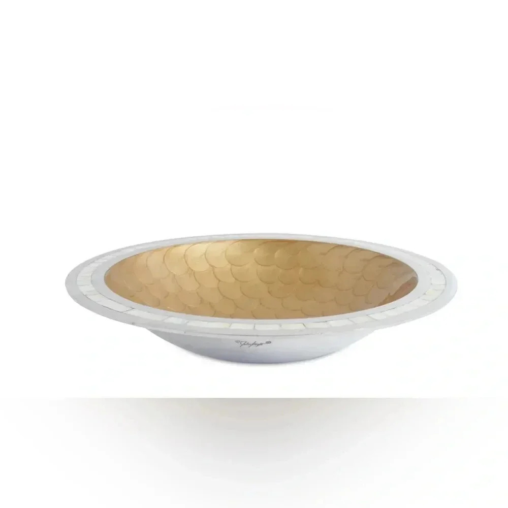 Julia knight Classic 15" Round‎ Bowl toffee piece